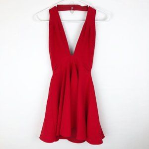 MILLY MINIS sydney halter dress red